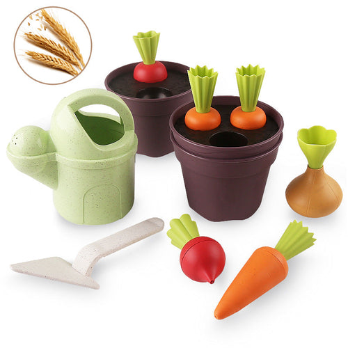 Children’s Beach Toy Set – Wheat Straw Gardening Sand Play Kit